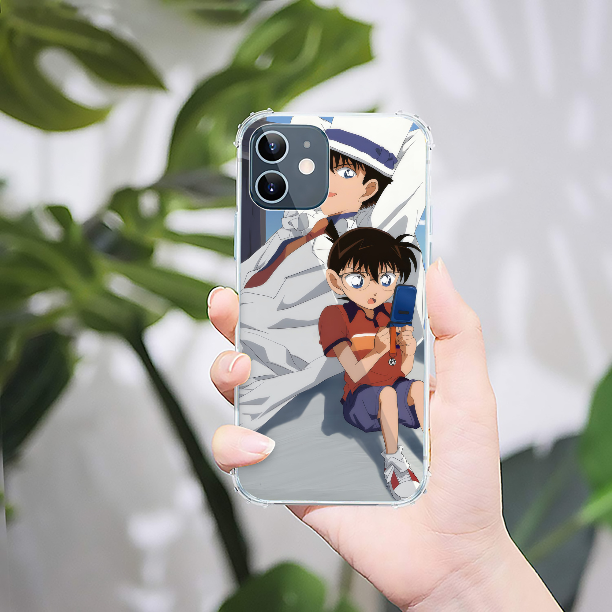 （画像用） 名探偵コナン Detective Conan 【iPhone 12シリーズ対応】透明スマホケース（クリアソフトケース）